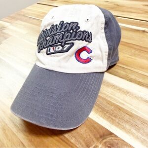 Chicago Cubs Division Champs Retro 2007 Embroidered Cotton Adjustable Hat
